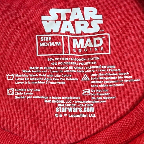 Medium Star Wars Darth Vader Men's Have A Holly Jolly Sithmas Holiday T-shirt - Picture 3 of 3